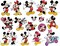 17pcs Colorful Mouse Stickers,Mouse Wall Decals, Stick Decorative Stickers, 15.7x23.5In - 40x60cm